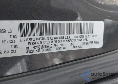 2016 Chrysler Town & Country Touring from USA, damaged, VIN 2C4RC1BG8GR121664